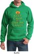 Mens Halloween Hoodie Keep Calm and Give Me Candy Hoody
