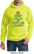 Mens Halloween Hoodie Keep Calm and Give Me Candy Hoody