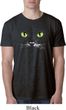 Mens Halloween Shirt Black Cat Burnout Tee T-Shirt