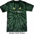 Mens Halloween Shirt Black Cat Spider Tie Dye Tee T-shirt