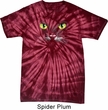 Mens Halloween Shirt Black Cat Spider Tie Dye Tee T-shirt