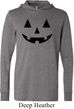 Mens Halloween Shirt Black Jack O Lantern Lightweight Hoodie Tee