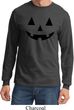 Mens Halloween Shirt Black Jack O Lantern Long Sleeve Tee T-Shirt