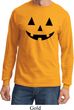 Mens Halloween Shirt Black Jack O Lantern Long Sleeve Tee T-Shirt