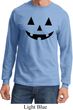 Mens Halloween Shirt Black Jack O Lantern Long Sleeve Tee T-Shirt