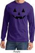 Mens Halloween Shirt Black Jack O Lantern Long Sleeve Tee T-Shirt