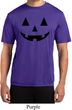 Mens Halloween Shirt Black Jack O Lantern Moisture Wicking Tee T-Shirt