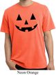 Mens Halloween Shirt Black Jack O Lantern Pigment Dyed Tee T-Shirt