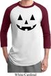 Mens Halloween Shirt Black Jack O Lantern Raglan Tee T-Shirt