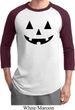 Mens Halloween Shirt Black Jack O Lantern Raglan Tee T-Shirt