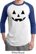 Mens Halloween Shirt Black Jack O Lantern Raglan Tee T-Shirt