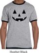 Mens Halloween Shirt Black Jack O Lantern Ringer Tee T-Shirt