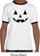 Mens Halloween Shirt Black Jack O Lantern Ringer Tee T-Shirt