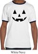 Mens Halloween Shirt Black Jack O Lantern Ringer Tee T-Shirt