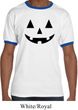 Mens Halloween Shirt Black Jack O Lantern Ringer Tee T-Shirt