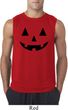Mens Halloween Shirt Black Jack O Lantern Sleeveless Tee T-Shirt