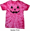 Mens Halloween Shirt Black Jack O Lantern Spider Tie Dye Tee T-shirt