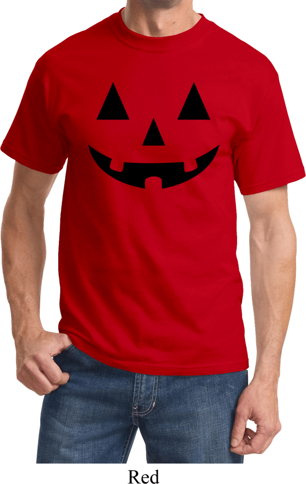 Mens Halloween Shirt Black Jack O Lantern Tee TShirt Black Jack O