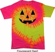Mens Halloween Shirt Black Jack O Lantern Tie Dye Tee T-shirt