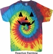Mens Halloween Shirt Black Jack O Lantern Tie Dye Tee T-shirt