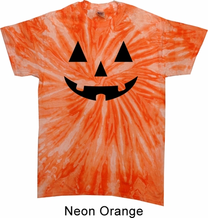 Mens Halloween Shirt Black Jack O Lantern Twist Tie Dye Tee T-shirt