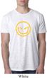 Mens Halloween Shirt Evil Smiley Face Burnout Tee T-Shirt
