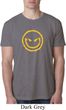 Mens Halloween Shirt Evil Smiley Face Burnout Tee T-Shirt