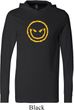 Mens Halloween Shirt Evil Smiley Face Lightweight Hoodie Tee