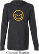 Mens Halloween Shirt Evil Smiley Face Lightweight Hoodie Tee