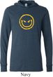 Mens Halloween Shirt Evil Smiley Face Lightweight Hoodie Tee