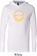 Mens Halloween Shirt Evil Smiley Face Lightweight Hoodie Tee
