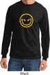 Mens Halloween Shirt Evil Smiley Face Long Sleeve Tee T-Shirt