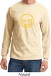 Mens Halloween Shirt Evil Smiley Face Long Sleeve Tee T-Shirt
