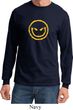 Mens Halloween Shirt Evil Smiley Face Long Sleeve Tee T-Shirt