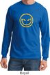 Mens Halloween Shirt Evil Smiley Face Long Sleeve Tee T-Shirt