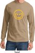 Mens Halloween Shirt Evil Smiley Face Long Sleeve Tee T-Shirt