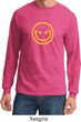 Mens Halloween Shirt Evil Smiley Face Long Sleeve Tee T-Shirt