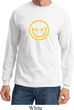 Mens Halloween Shirt Evil Smiley Face Long Sleeve Tee T-Shirt