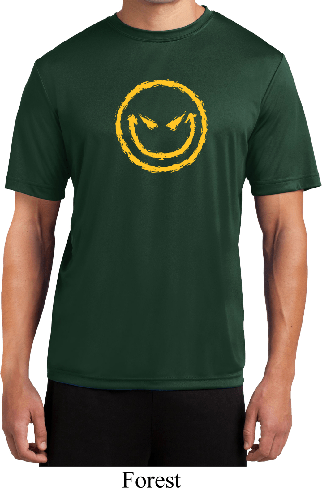 Evil Smile Face T-Shirt for Men – Trendy Summer Streetwear Tee
