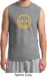 Mens Halloween Shirt Evil Smiley Face Muscle Tee T-Shirt