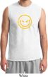 Mens Halloween Shirt Evil Smiley Face Muscle Tee T-Shirt