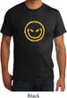 Mens Halloween Shirt Evil Smiley Face Organic Tee T-Shirt