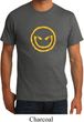Mens Halloween Shirt Evil Smiley Face Organic Tee T-Shirt