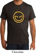 Mens Halloween Shirt Evil Smiley Face Organic Tee T-Shirt