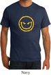 Mens Halloween Shirt Evil Smiley Face Organic Tee T-Shirt