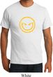 Mens Halloween Shirt Evil Smiley Face Organic Tee T-Shirt