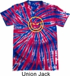 Mens Halloween Shirt Evil Smiley Face Patriotic Tie Dye Tee T-shirt