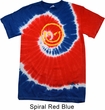 Mens Halloween Shirt Evil Smiley Face Patriotic Tie Dye Tee T-shirt