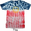 Mens Halloween Shirt Evil Smiley Face Patriotic Tie Dye Tee T-shirt
