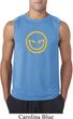 Mens Halloween Shirt Evil Smiley Face Sleeveless Tee T-Shirt